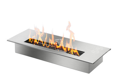 Bio Flame 13-Inch Built-In Ethanol Burner - Stainless Steel - Ventless Fireplace Alternative - High Performance Heating - Eco-Friendly - CE Approved - 5-Year Warranty - Free Shipping