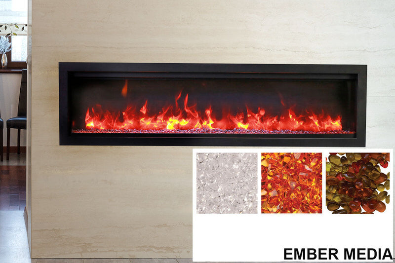 amantii symmetry bespoke 74-inch wall-mount/recessed electric fireplace product photo with ember media option