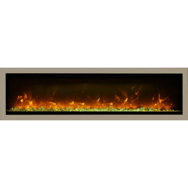 amantii fully recessed symmetry series fireplace surround in bronze