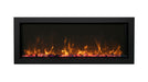 amantii panorama built-in xtra slim smart electric fireplace yellow flames