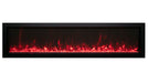 amantii panorama built-in xtra slim smart electric fireplace red flames
