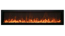 amantii panorama built-in xtra slim smart electric fireplace orange flames