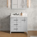 Jeffrey Alexander Katara 36-inch Single Bathroom Vanity With Top In Grey From Home Luxury USA