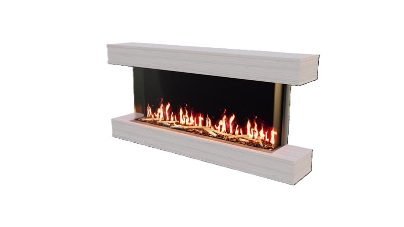 modern flames studio suites orion multi cabinet fireplace mantel product photo