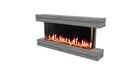 modern flames studio suites orion multi cabinet fireplace mantel driftwood finish