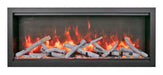 amantii symmetry bespoke extra tall electric fireplace birch media option
