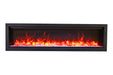 amantii symmetry bespoke 50 inch wall-mount/recessed electric fireplace ember media with orange flames