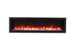 amantii symmetry series recessed/wall-mount smart electric fireplace with glass media option