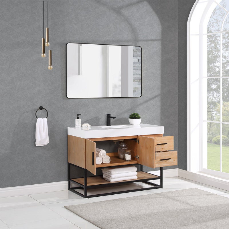 Bianco 48" Single Bathroom Vanity with Top (More Options Available)