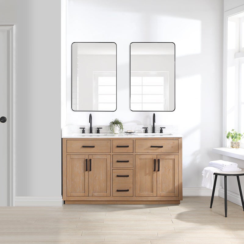 Gavino 60 inch Double Bathroom Vanity (More Options Available)