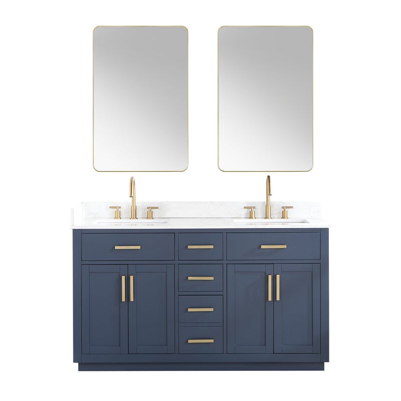 Gavino 60 inch Double Bathroom Vanity (More Options Available)