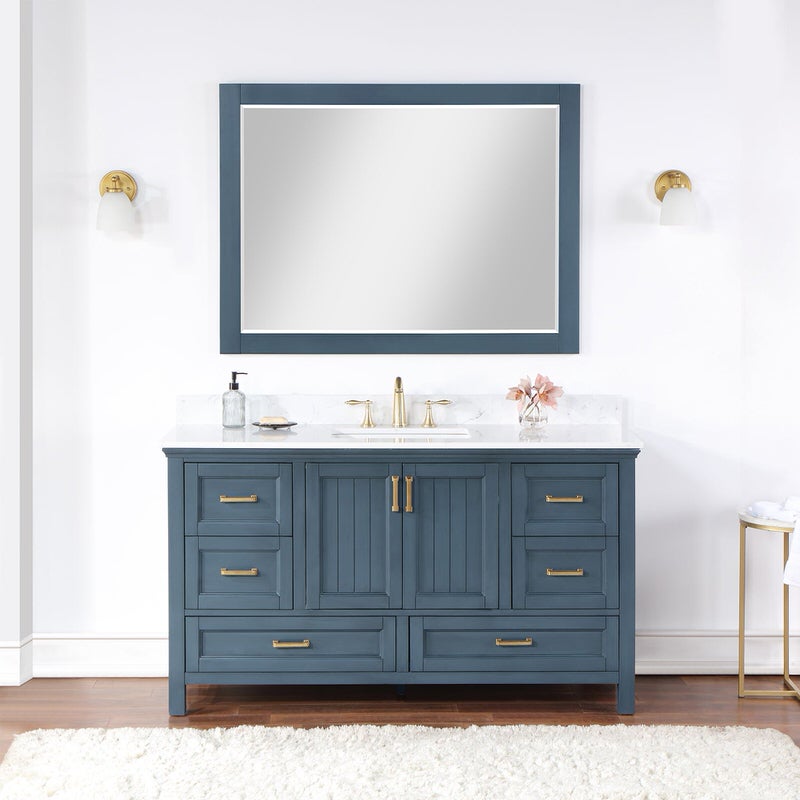 Altair Inc Isla 60-inch Single Sink Vanity, Contemporary Style with Spacious Storage