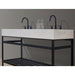 Altair Inc Merano 60-Inch Double Stainless Steel Bathroom Vanity by Hugo Vanities