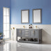 Altair Inc Remi 60-inch Double Bathroom Vanity in Gray From Hugo Vanities