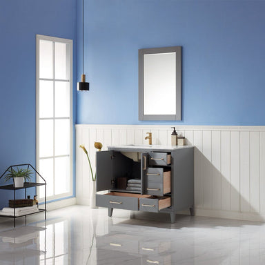 Altair Inc Sutton 36-inch Single Bathroom Vanity In Gray From Hugo Vanities