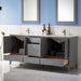 Altair Inc Sutton 72-inch Double Bathroom Vanity in Gray  From Hugo Vanities