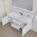 Alya Bath Paterno 60-inch Single Wall Mounted Bathroom Vanity in White From Hugo Vanities