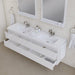 Alya Bath Paterno 72-inch Wall Mounted Floating Bathroom Vanity in White From Hugo Vanities