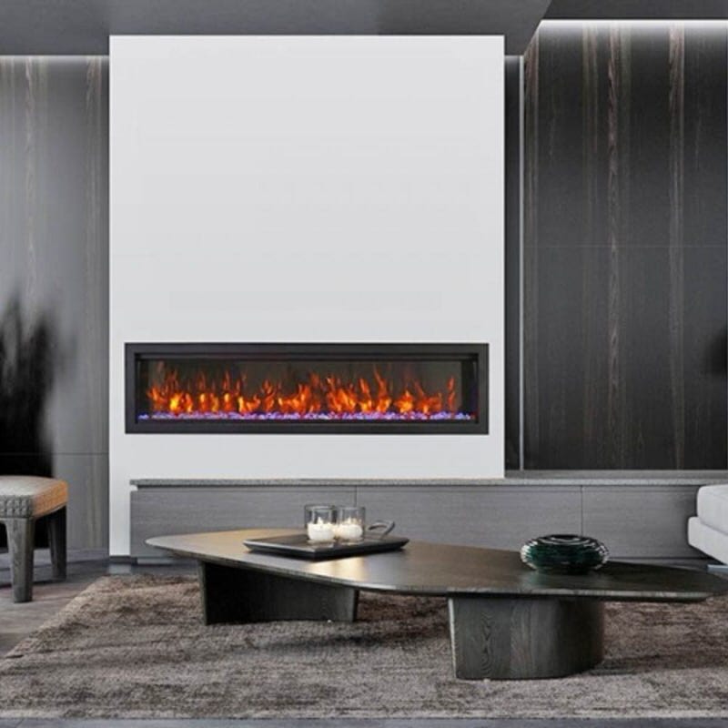 amantii panorama deep xt electric fireplace installed in modern living room