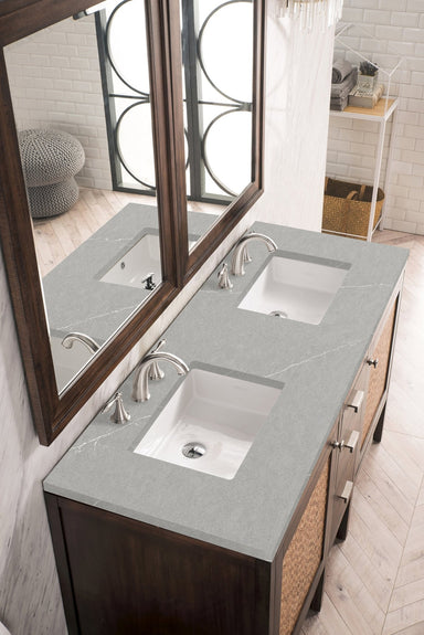 James Martin Vanities - Addison 60" Double Vanity Cabinet in Mid - Century Acacia - E444 - V60D - MCA - 3ESR - Home Luxury USA