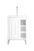 James Martin Vanities - Alicante 24" Single Vanity in Glossy White - E110V24GWBNKWG - Home Luxury USA