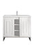 James Martin Vanities - Alicante' 39.5" Single Vanity in Glossy White - E110V39.5GWBNKWG - Home Luxury USA