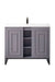 James Martin Vanities - Alicante' 39.5" Single Vanity in Gray Smoke - E110V39.5GSMMBKWG - Home Luxury USA