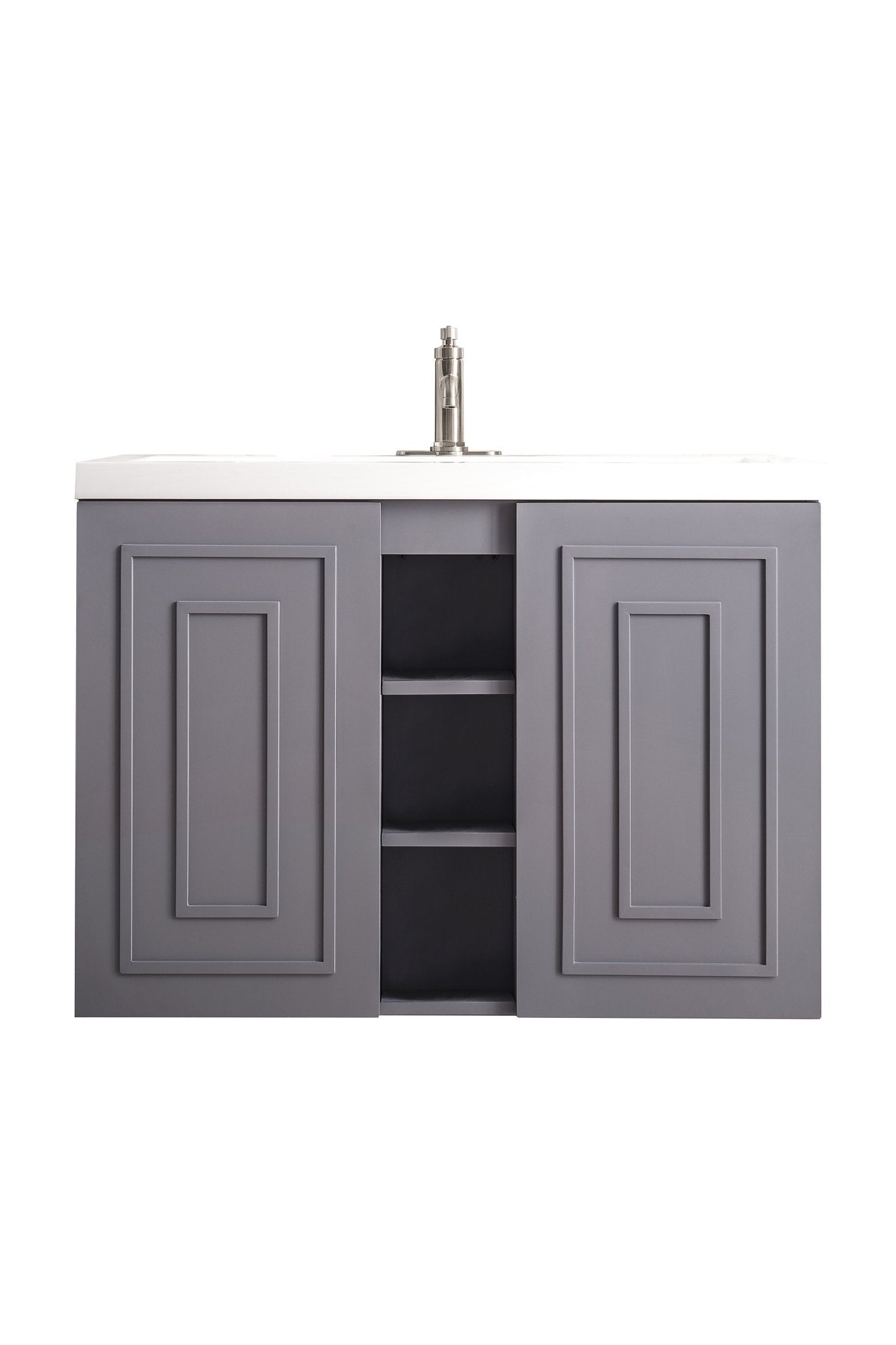 James Martin Vanities - Alicante' 39.5" Single Vanity in Gray Smoke - E110V39.5GSMWG - Home Luxury USA