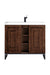 James Martin Vanities - Alicante' 39.5" Single Vanity in Mid - Century Acacia - E110V39.5MCAMBKWG - Home Luxury USA