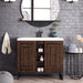 James Martin Vanities - Alicante' 39.5" Single Vanity in Mid - Century Acacia - Home Luxury USA