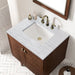 James Martin Vanities - Amberly 30" Single Vanity in Mid - Century Walnut - 670 - V30 - WLT - 3AF - Home Luxury USA