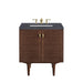 James Martin Vanities - Amberly 30" Single Vanity in Mid - Century Walnut - 670 - V30 - WLT - Home Luxury USA