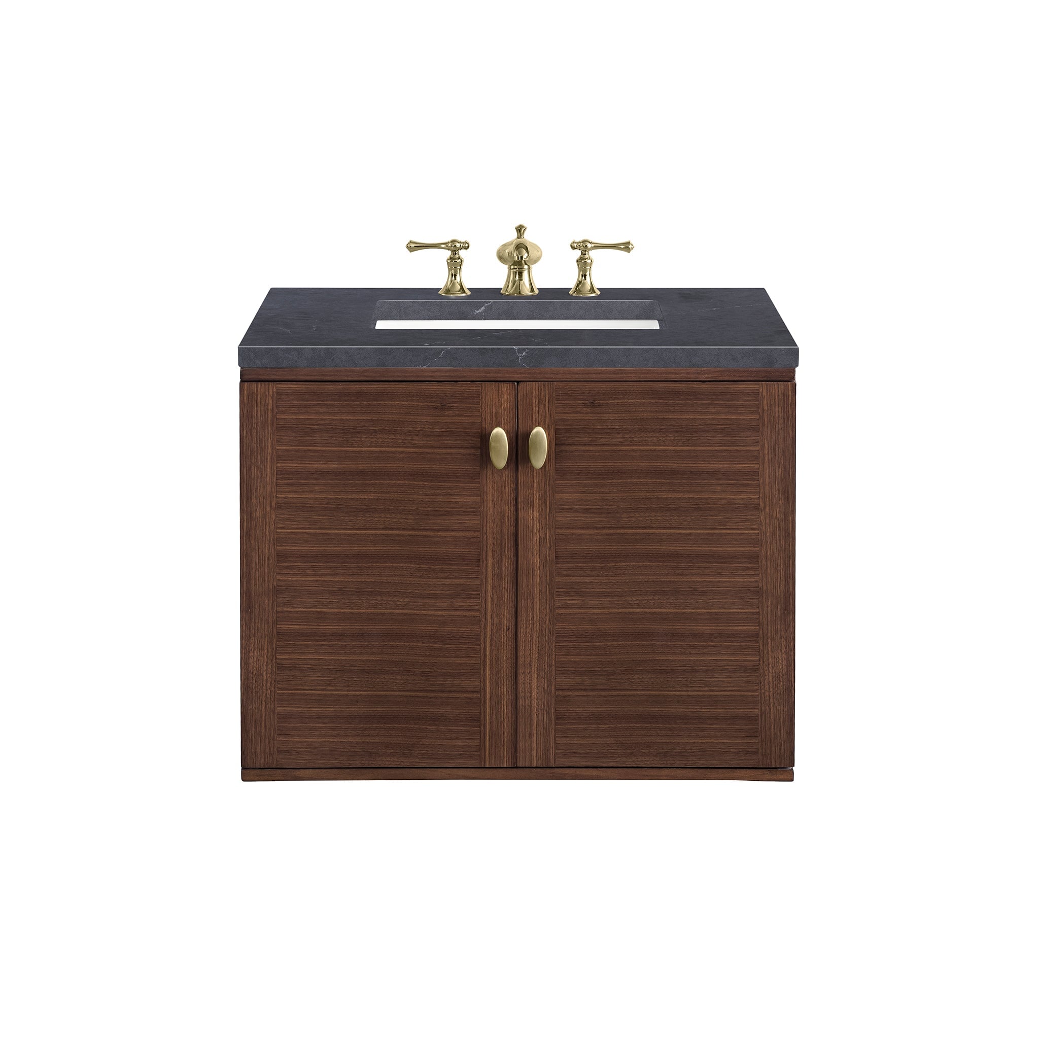 James Martin Vanities - Amberly 30" Single Vanity in Mid - Century Walnut - 670 - V30 - WLT - Home Luxury USA