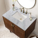 James Martin Vanities - Amberly 36" Single Vanity in Mid - Century Walnut - 670 - V36 - WLT - 3CAR - Home Luxury USA