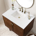 James Martin Vanities - Amberly 36" Single Vanity in Mid - Century Walnut - 670 - V36 - WLT - 3WZ - Home Luxury USA