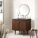 James Martin Vanities - Amberly 36" Single Vanity in Mid - Century Walnut - 670 - V36 - WLT - Home Luxury USA