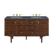 James Martin Vanities - Amberly 60" Double Vanity in Mid - Century Walnut - 670 - V60D - WLT - Home Luxury USA