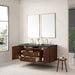 James Martin Vanities - Amberly 60" Double Vanity in Mid - Century Walnut - 670 - V60D - WLT - Home Luxury USA