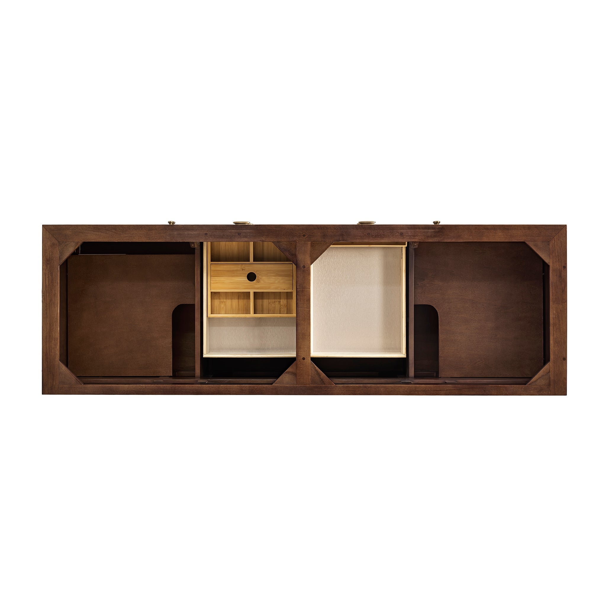 James Martin Vanities - Amberly 72" Double Vanity in Mid - Century Walnut - 670 - V72 - WLT - Home Luxury USA