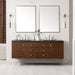 James Martin Vanities - Amberly 72" Double Vanity in Mid - Century Walnut - 670 - V72 - WLT - Home Luxury USA