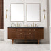 James Martin Vanities - Amberly 72" Double Vanity in Mid - Century Walnut - 670 - V72 - WLT - Home Luxury USA