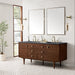 James Martin Vanities - Amberly 72" Double Vanity in Mid - Century Walnut - 670 - V72 - WLT - Home Luxury USA