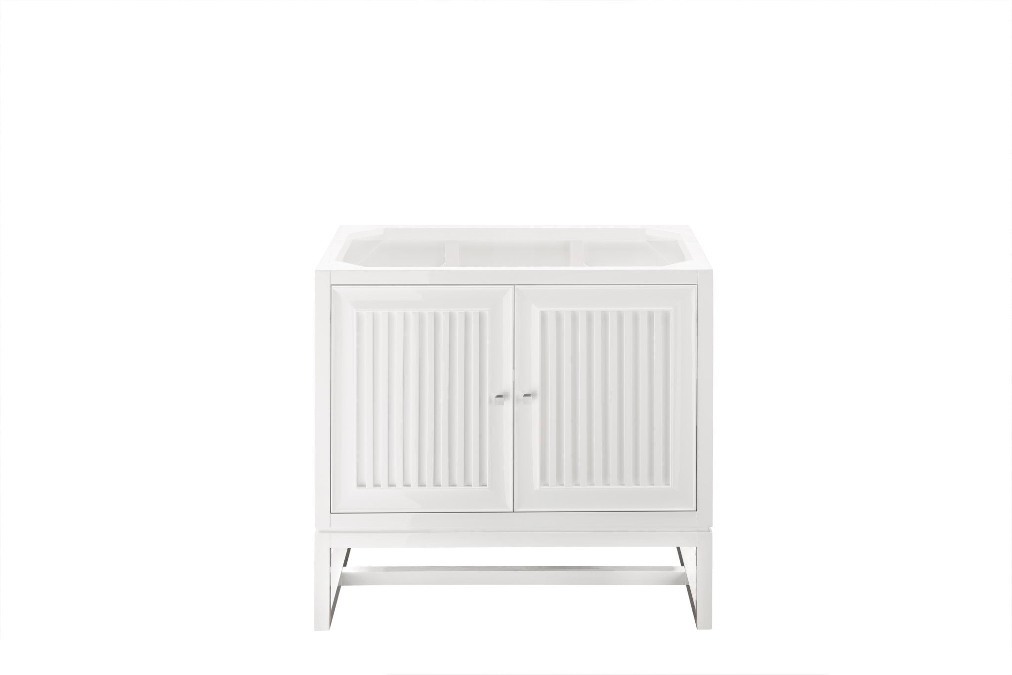 James Martin Vanities - Athens 36" Single Vanity Cabinet, Glossy White - E645 - V36 - GW - Home Luxury USA