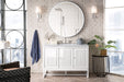 James Martin Vanities - Athens 48" Single Vanity Cabinet, Glossy White - E645 - V48 - GW - Home Luxury USA