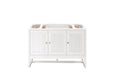 James Martin Vanities - Athens 48" Single Vanity Cabinet, Glossy White - E645 - V48 - GW - Home Luxury USA