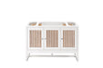 James Martin Vanities - Athens 48" Single Vanity Cabinet, Glossy White - E645 - V48 - GW - Home Luxury USA