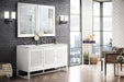 James Martin Vanities - Athens 60" Double Vanity Cabinet, Glossy White - E645 - V60D - GW - 3EMR - Home Luxury USA