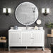 James Martin Vanities - Athens 60" Single Vanity Cabinet , Glossy White - E645 - V60S - GW - 1WZ - Home Luxury USA