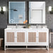 James Martin Vanities - Athens 72" Double Vanity Cabinet, Glossy White - E645 - V72 - GW - 1WZ - Home Luxury USA