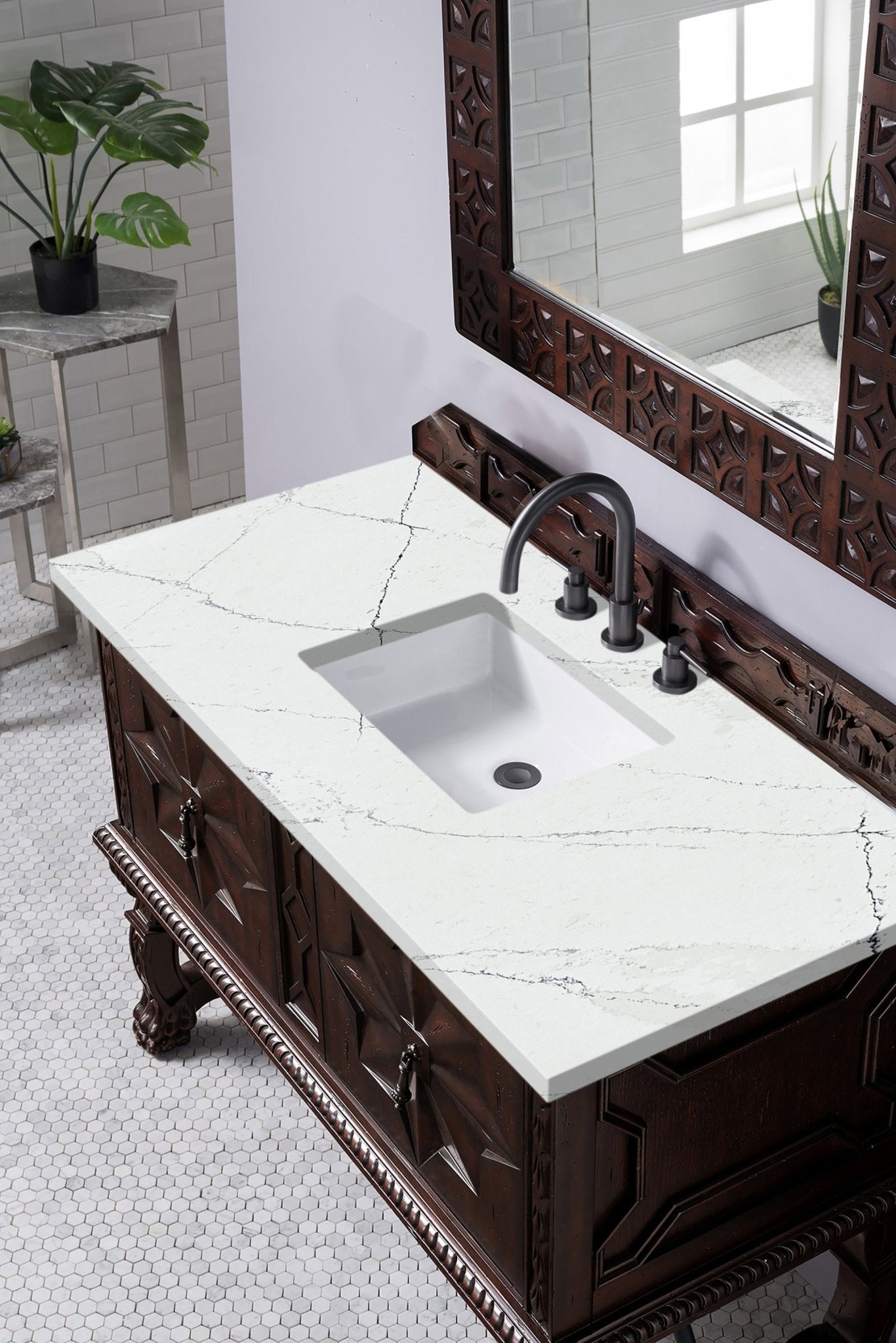 James Martin Vanities - Balmoral 48" Single Bathroom Vanity - 150 - V48 - ANW - 3ENC - Home Luxury USA